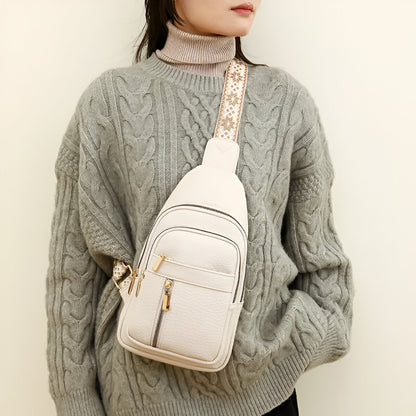 Crossbody Bag with Adjustable Strap and Multiple Compartments for women