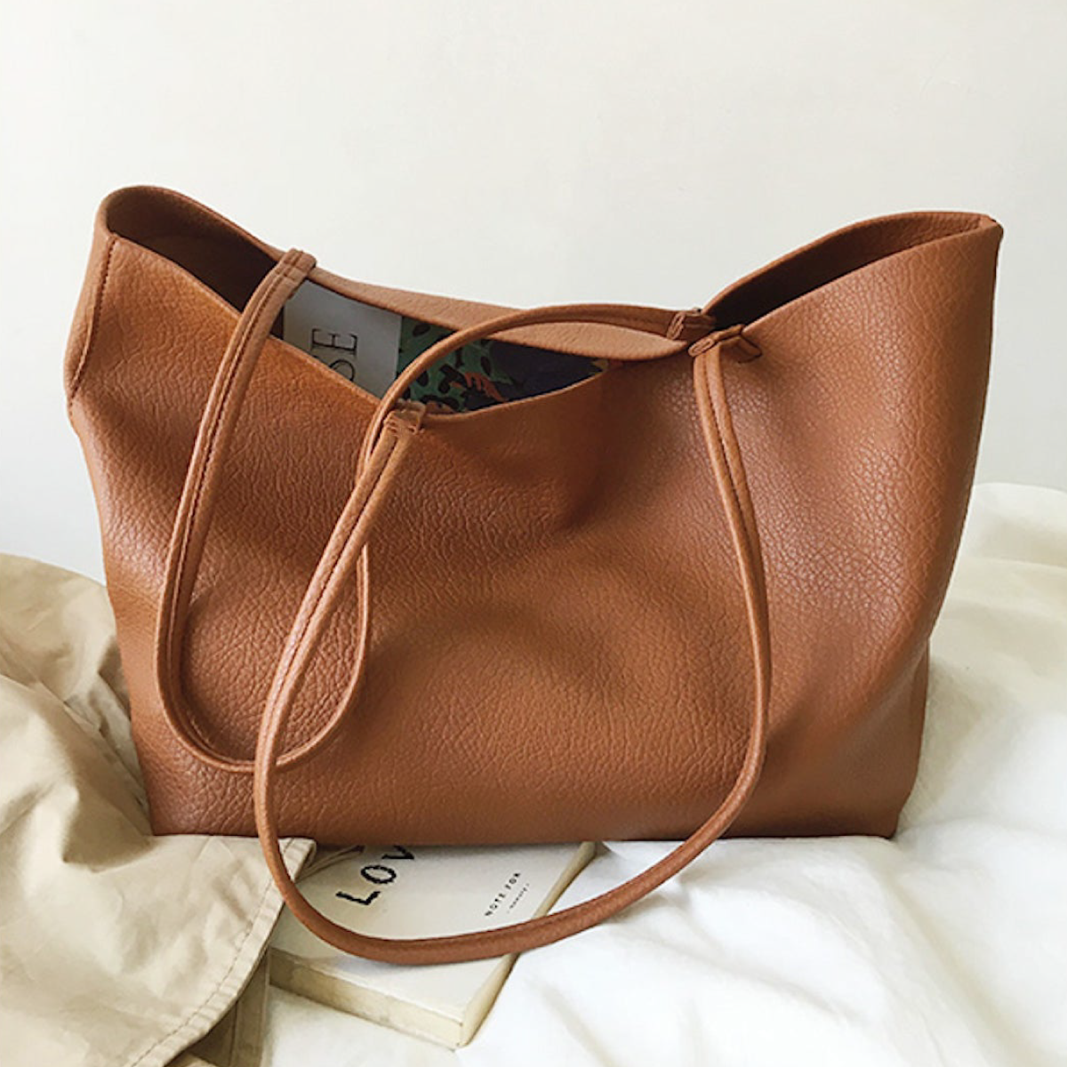 Tote Bag with Dual Handles for Work and Weekend for women