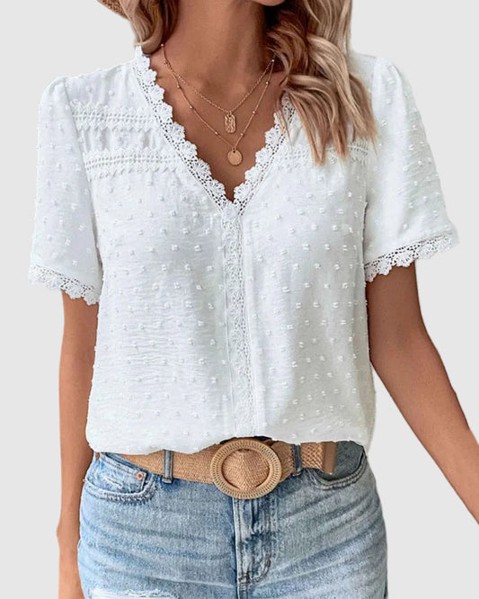 Neck Detail Blouse Going Out Top for women