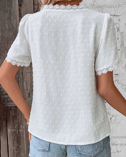Neck Detail Blouse Going Out Top for women