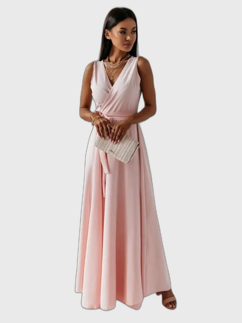 Asymmetric Fitted Full-Length Maxi Dress with One-Shoulder for Women