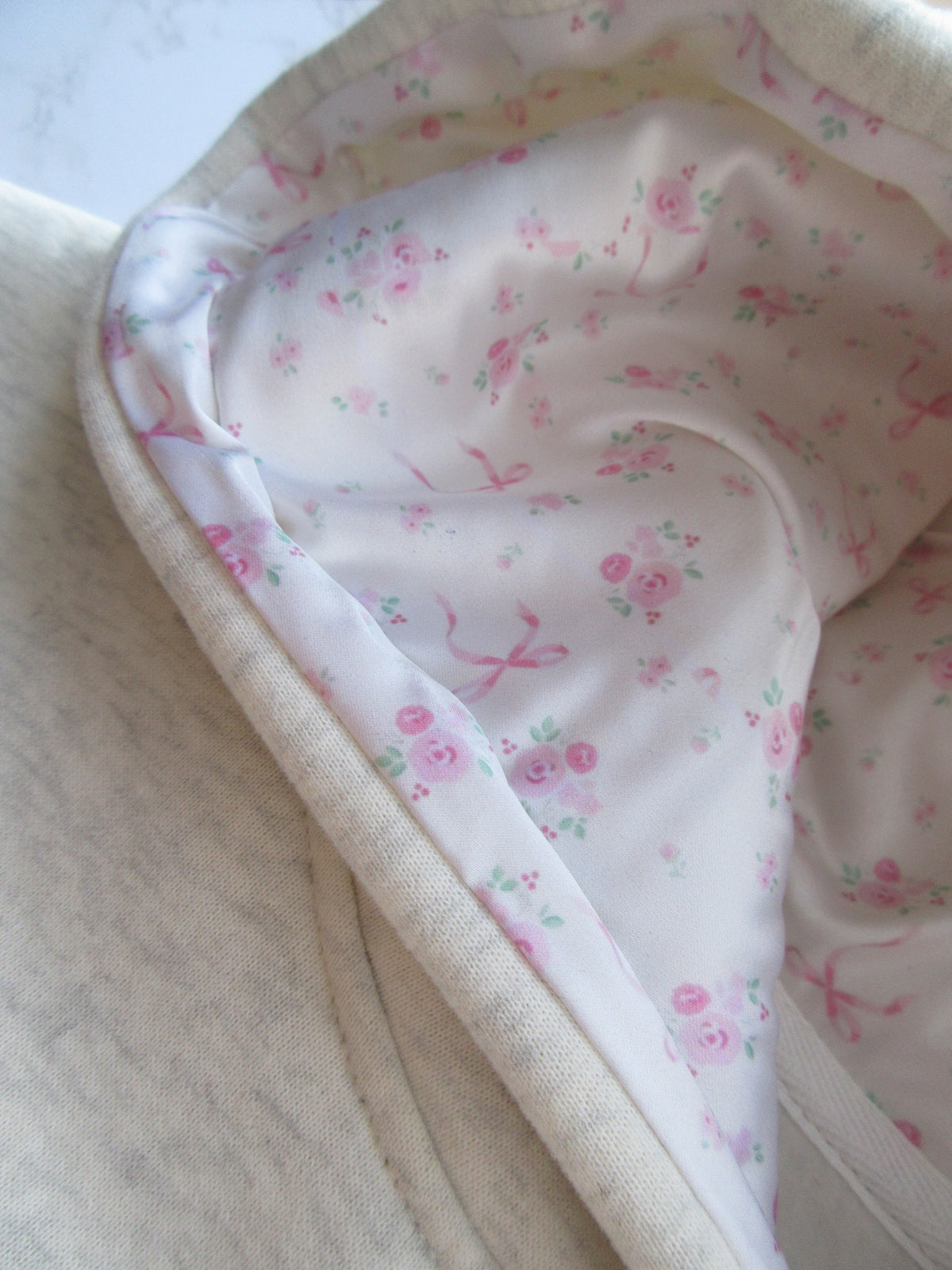Bow Detail Oversized Hoodie