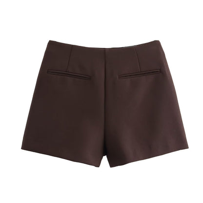 Skort Midi Skirt with Built-In Shorts Summer Two-in-One for women
