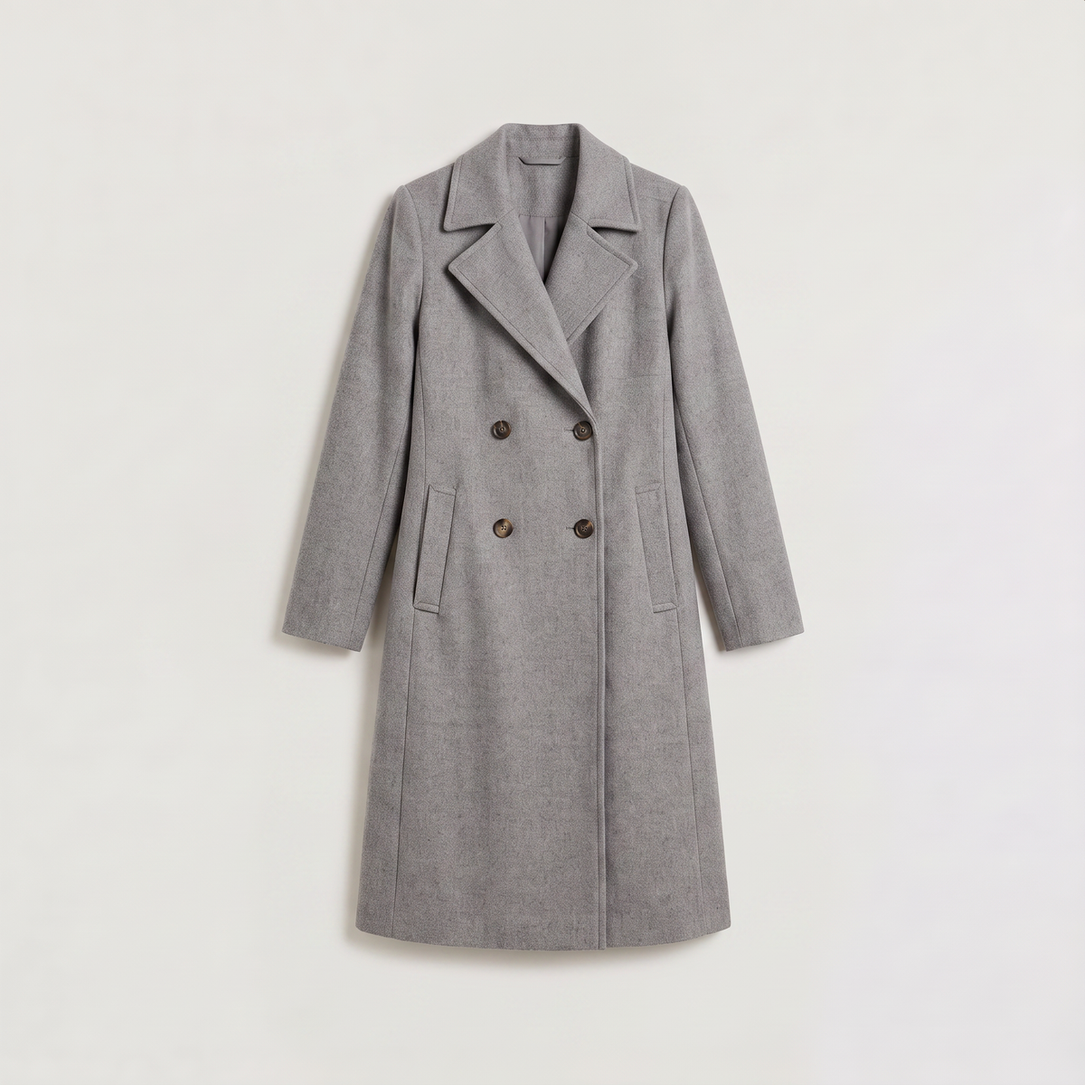 Women's Long Double-Breasted Coat