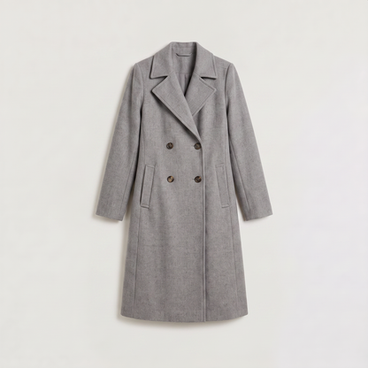 Women's Long Double-Breasted Coat