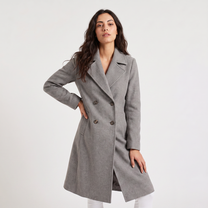 Women's Long Double-Breasted Coat