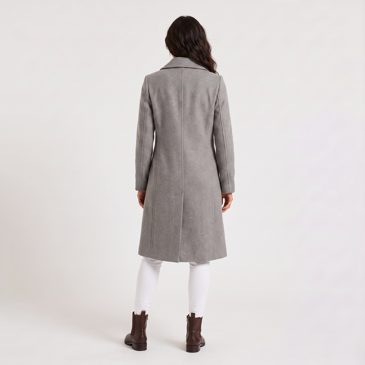Women's Long Double-Breasted Coat
