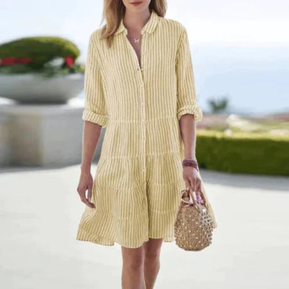 Relaxed Fit Summer Short Sleeve Dress for Women