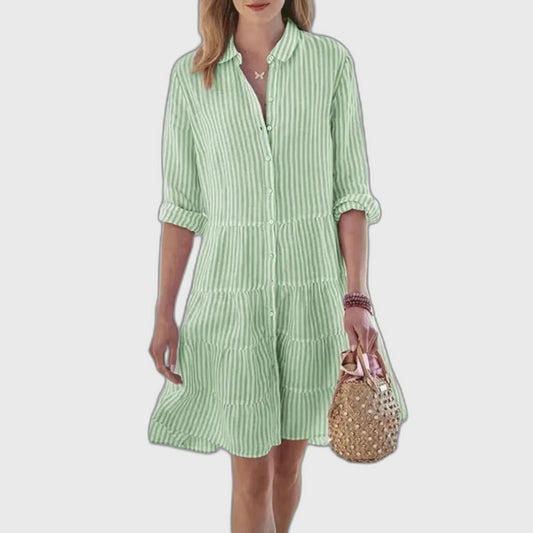 Relaxed Fit Summer Short Sleeve Dress for Women