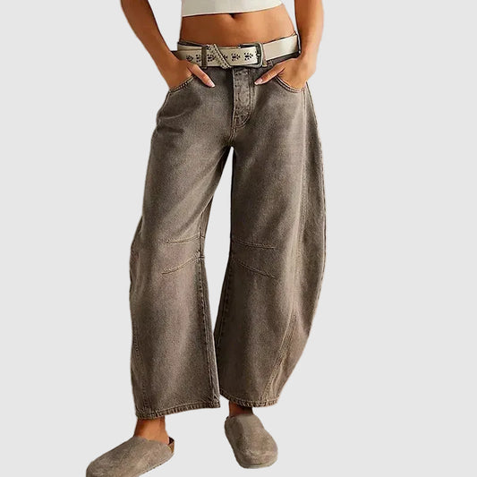 Wide Leg Trousers Baggy Fit High Waist for Women