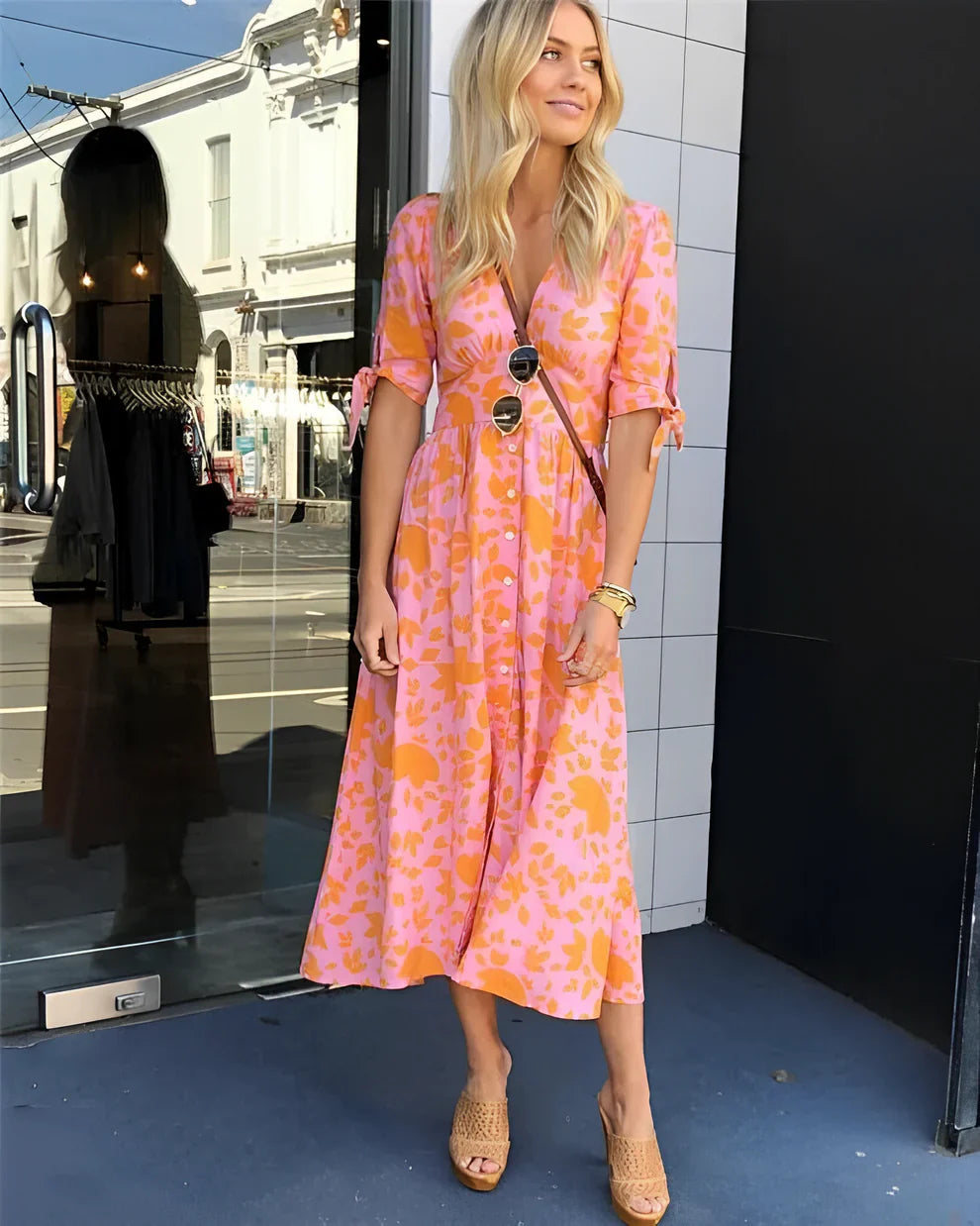 Sleeveless Midi Dress for Women