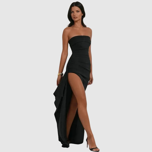 Full-Length Strapless Maxi Dress for Women