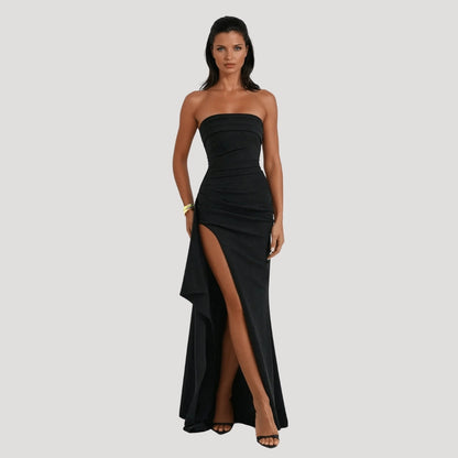 Full-Length Strapless Maxi Dress for Women