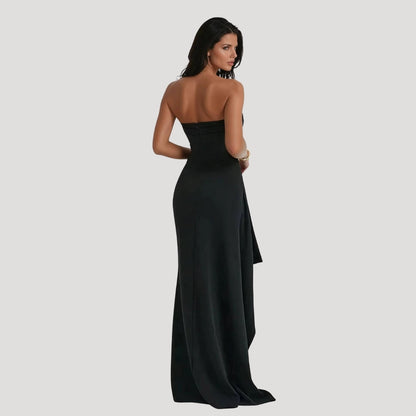 Full-Length Strapless Maxi Dress for Women
