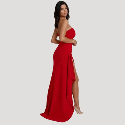 Full-Length Strapless Maxi Dress for Women