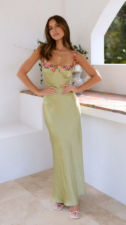 Floral Flowing Full-Length Maxi Dress for Women