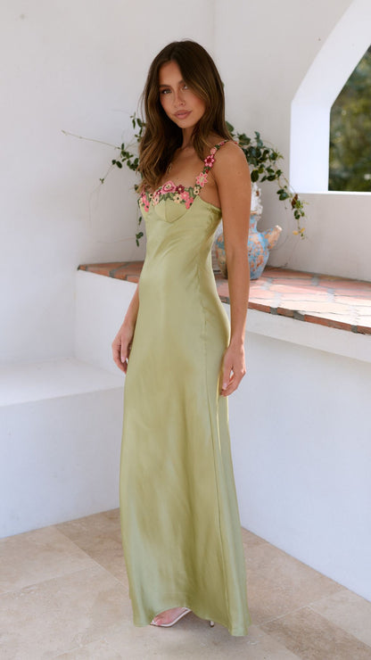 Floral Flowing Full-Length Maxi Dress for Women