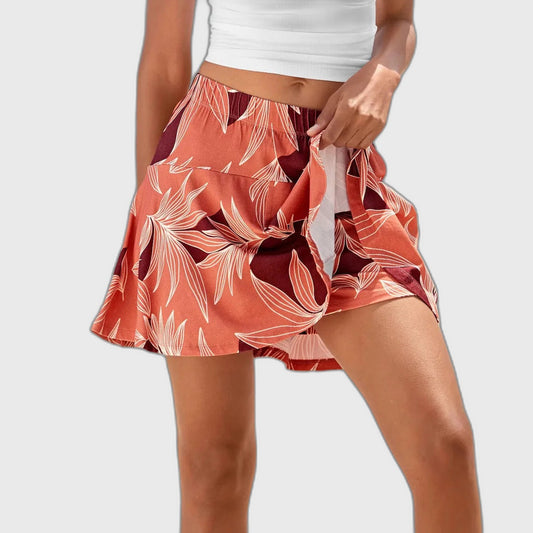A-Line High-Waist Flared Shorts for Women