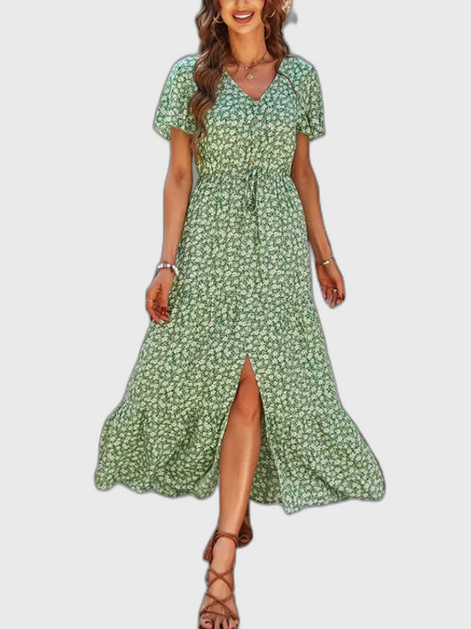 Flowing Vintage Summer Dress for Women