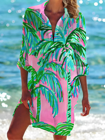 Printed Long Sleeve Blouse for Women