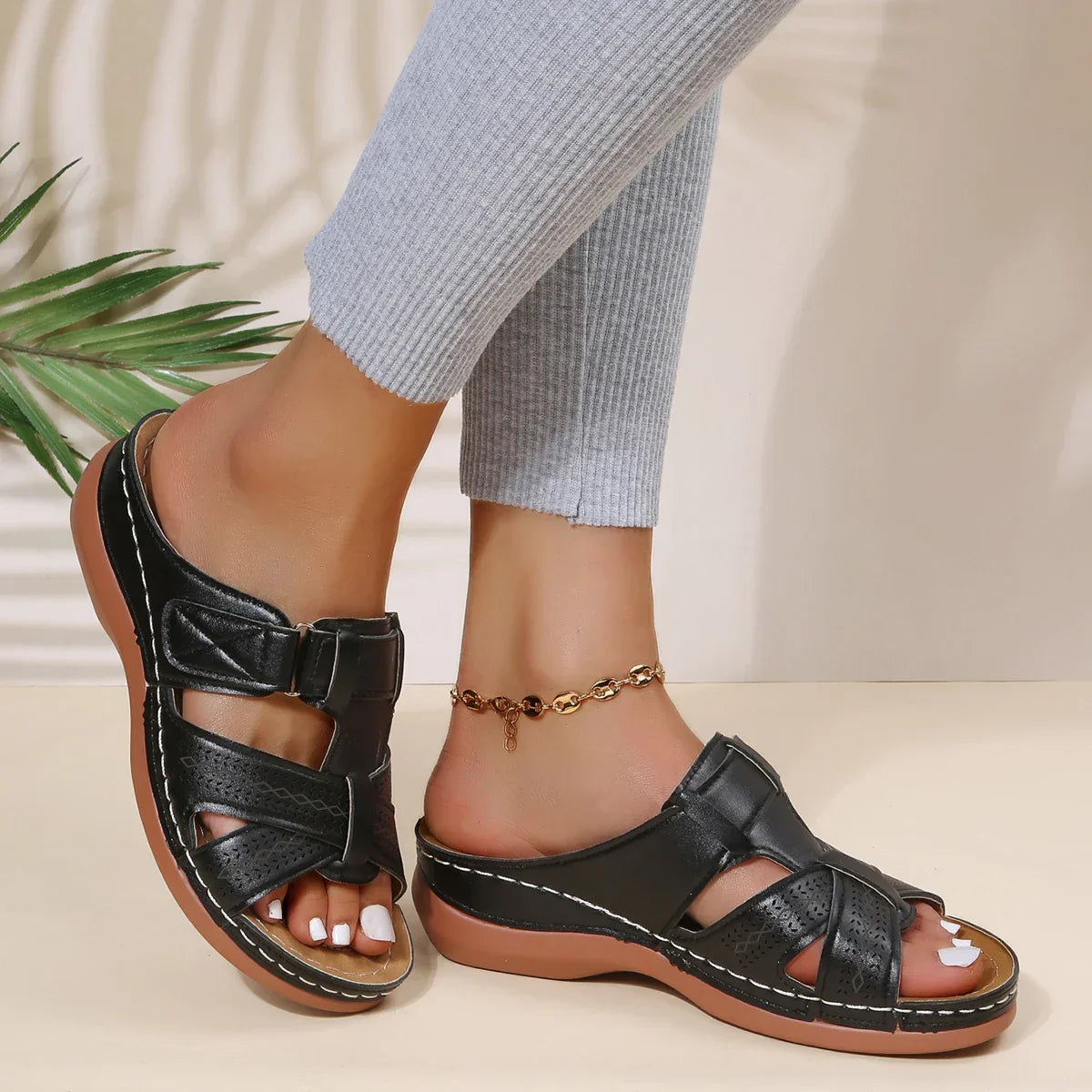 Adjustable-Strap Summer Sandals for Women