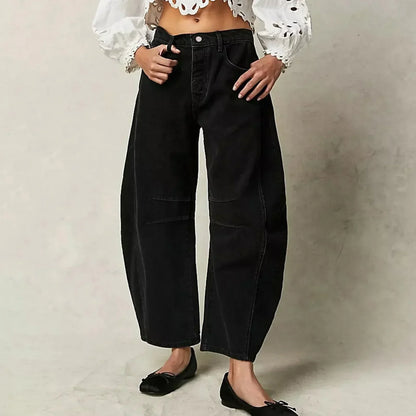 Wide Leg Trousers Baggy Fit High Waist for Women