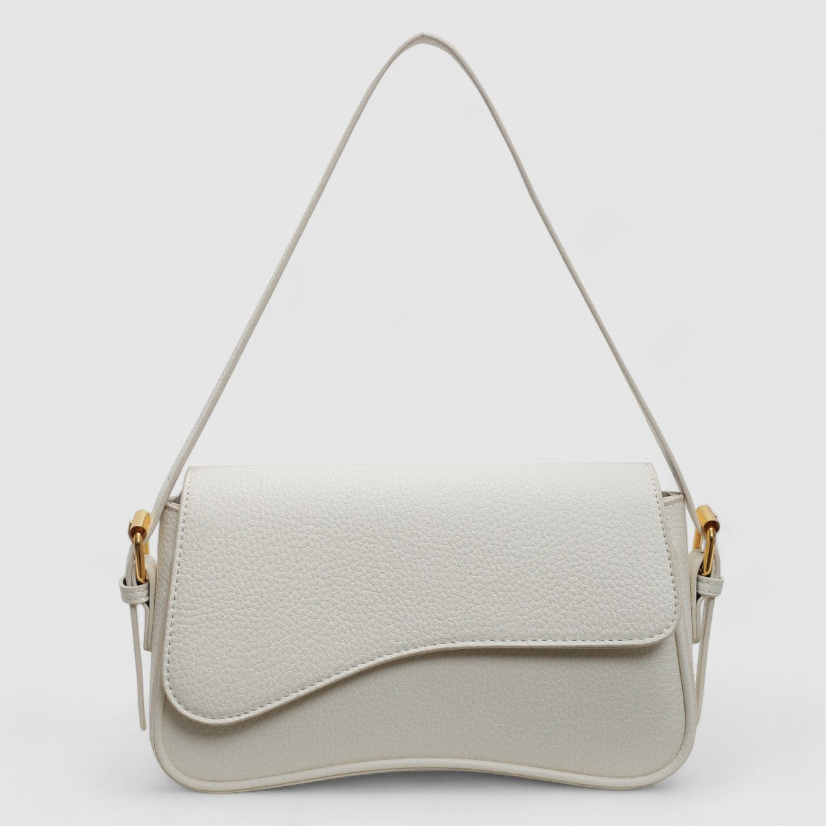Structured Handbag with Curved Silhouette for Women