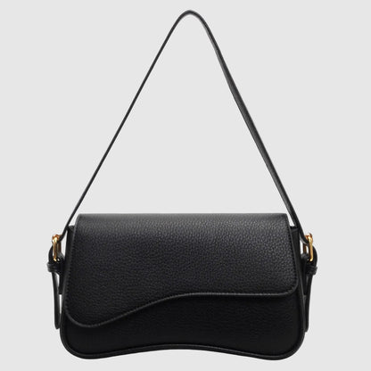 Structured Handbag with Curved Silhouette for Women