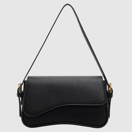 Structured Handbag with Curved Silhouette for Women