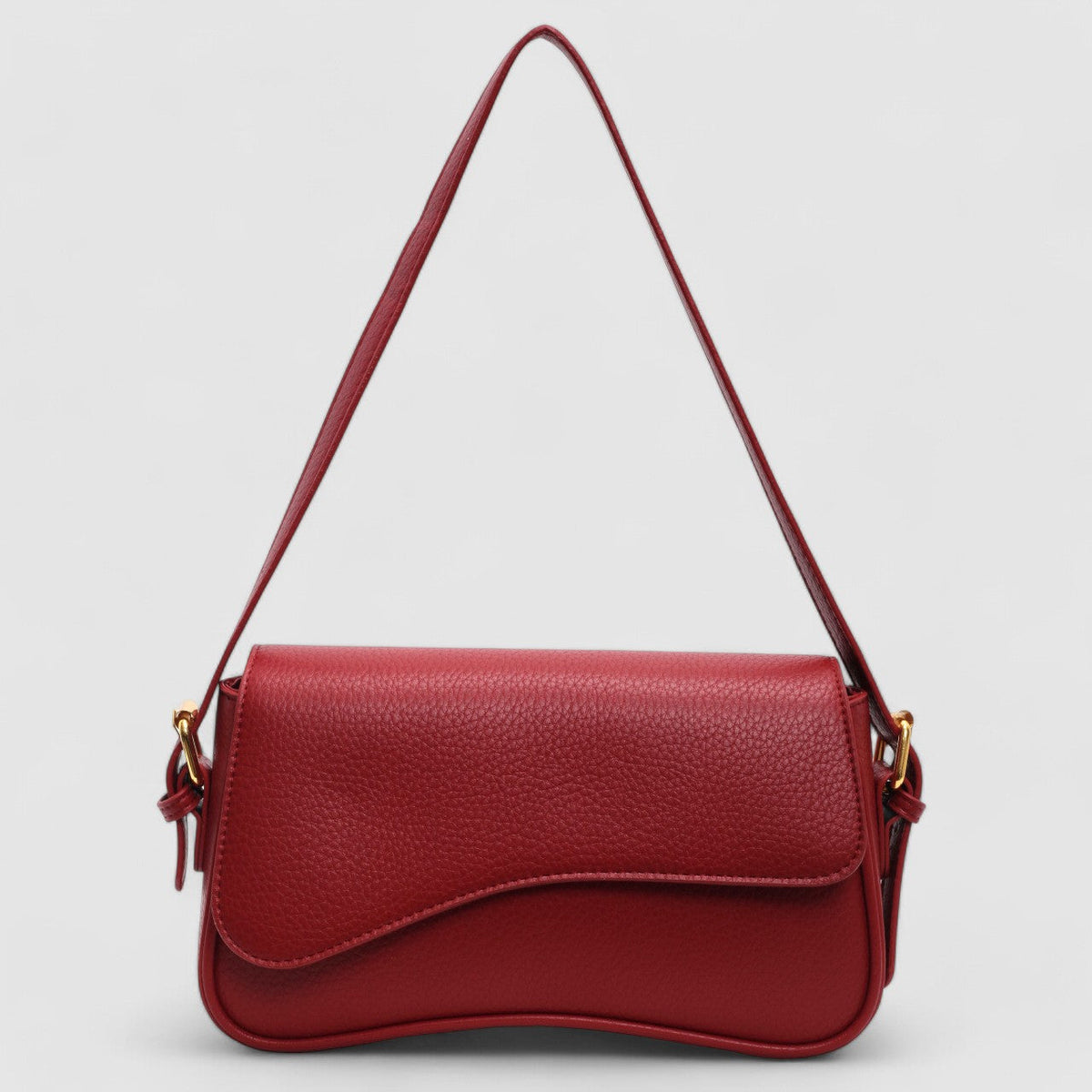 Structured Handbag with Curved Silhouette for Women