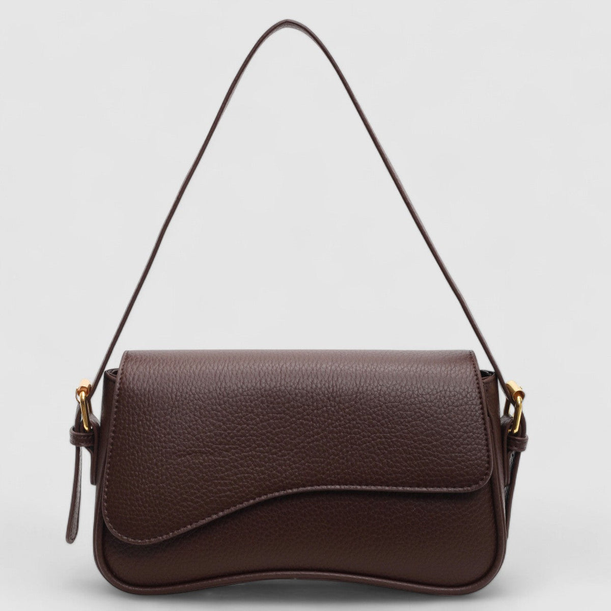 Structured Handbag with Curved Silhouette for Women