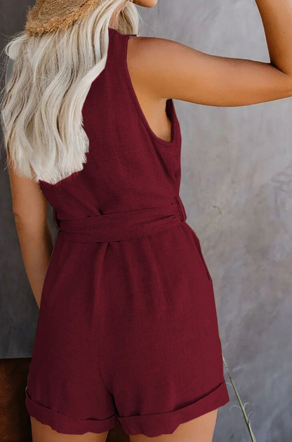 Linen Playsuit for Women