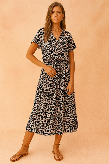 Midi Dress Boho Summer Flowy Style for Women