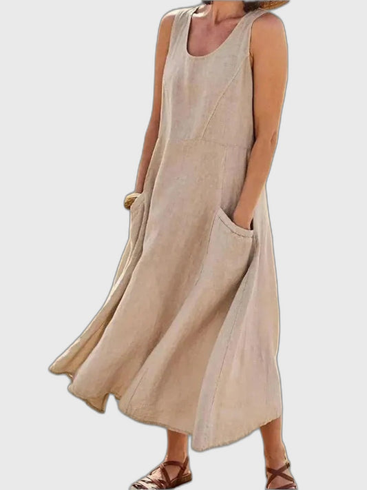 Linen Relaxed Fit Summer Dress for Women