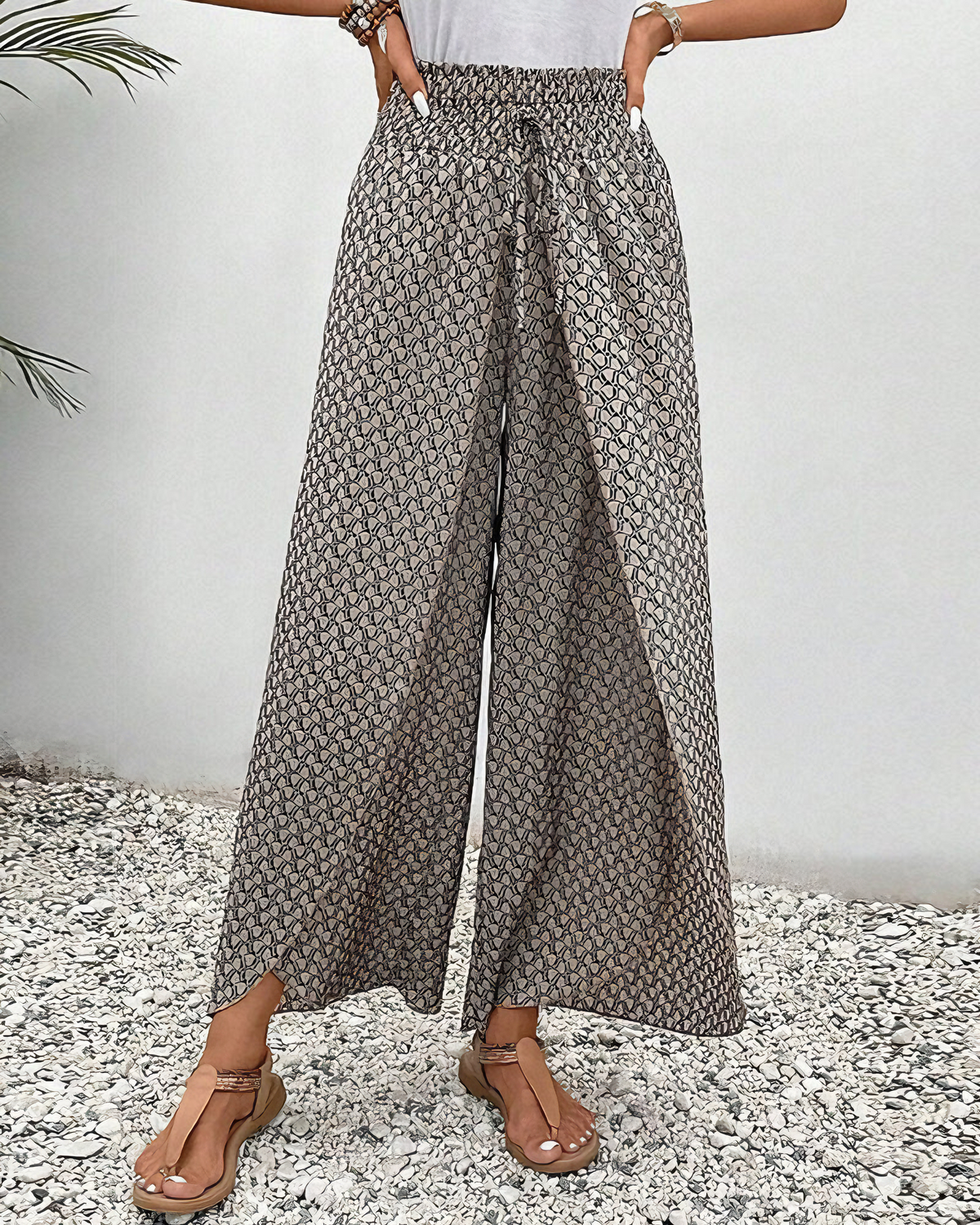Relaxed Wide Leg Trousers for Women
