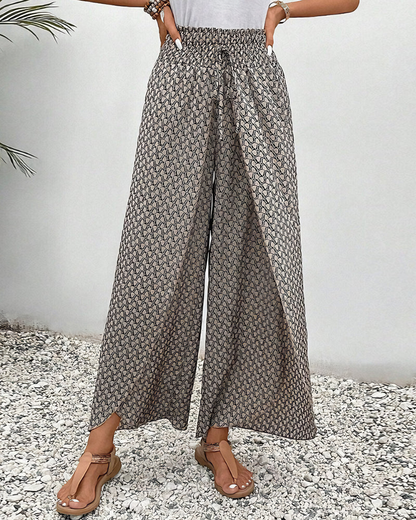 Relaxed Wide Leg Trousers for Women