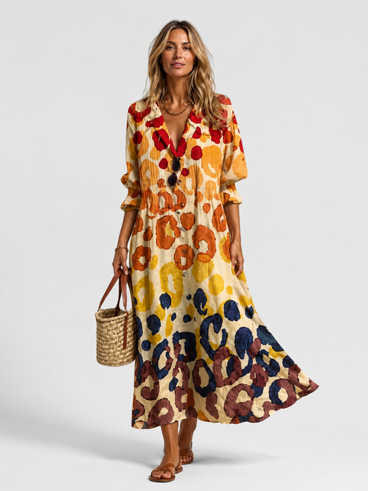 Shirt Dress with Relaxed Printed Fit