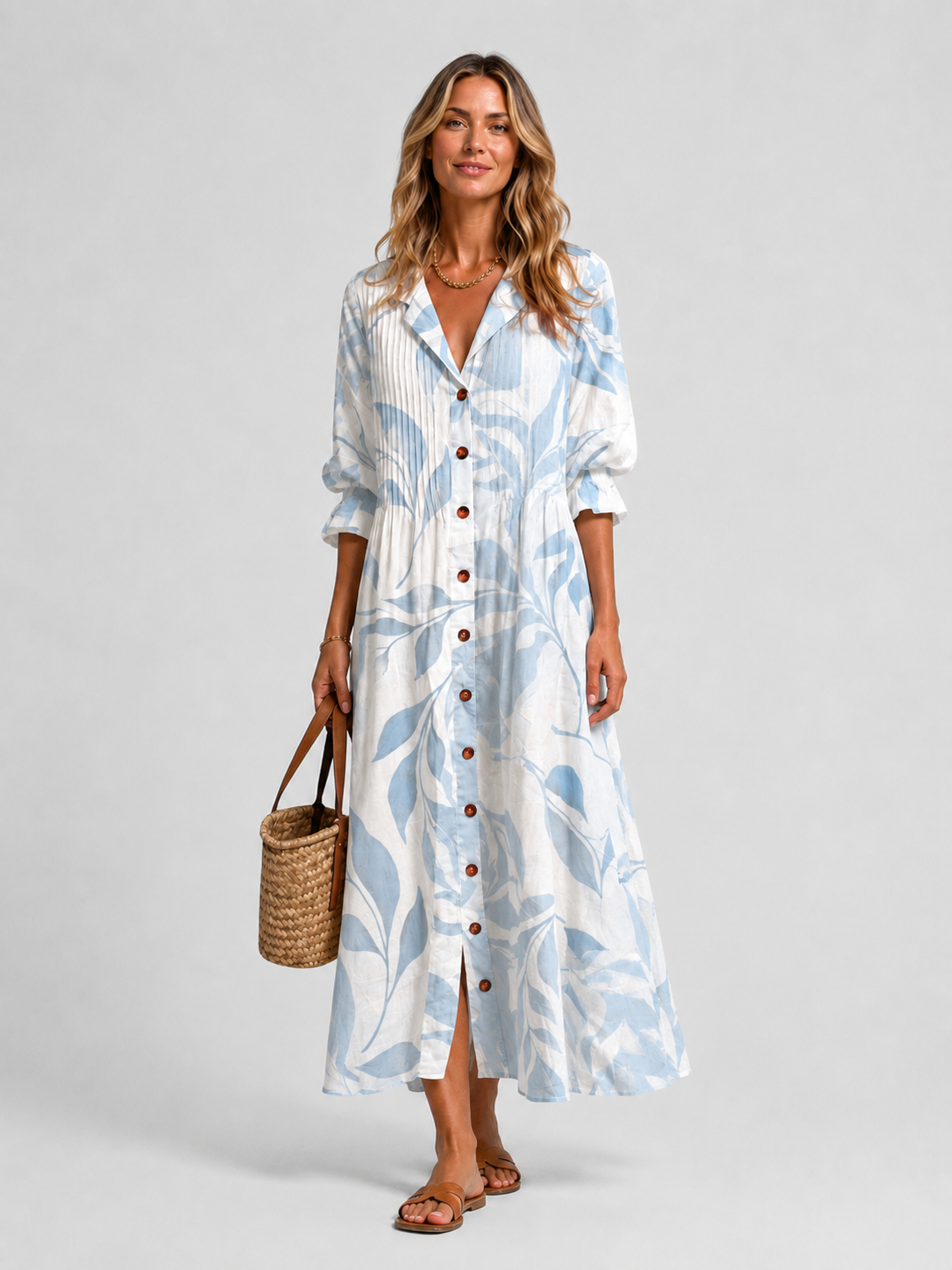 Shirt Dress with Relaxed Printed Fit