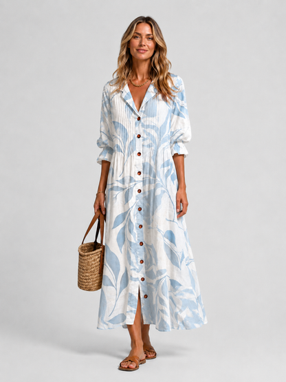 Shirt Dress with Relaxed Printed Fit