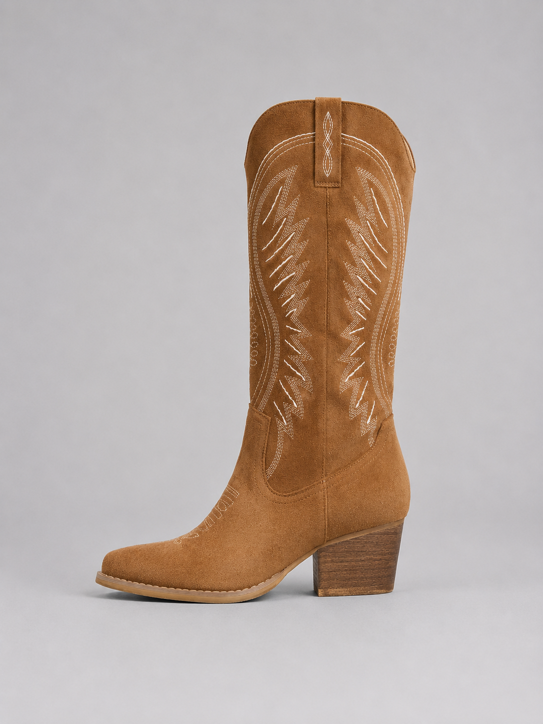 Cowboy Boots with Suede Finish