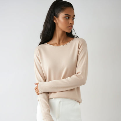 Fine Knit Round Neck Jumper
