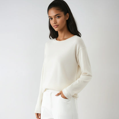 Fine Knit Round Neck Jumper