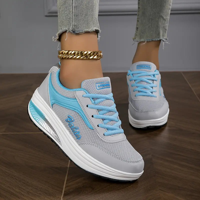 Orthopedic Layered Lace-Up Sneakers for Women