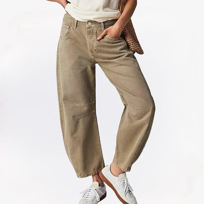 Wide Leg Trousers Baggy Fit High Waist for Women