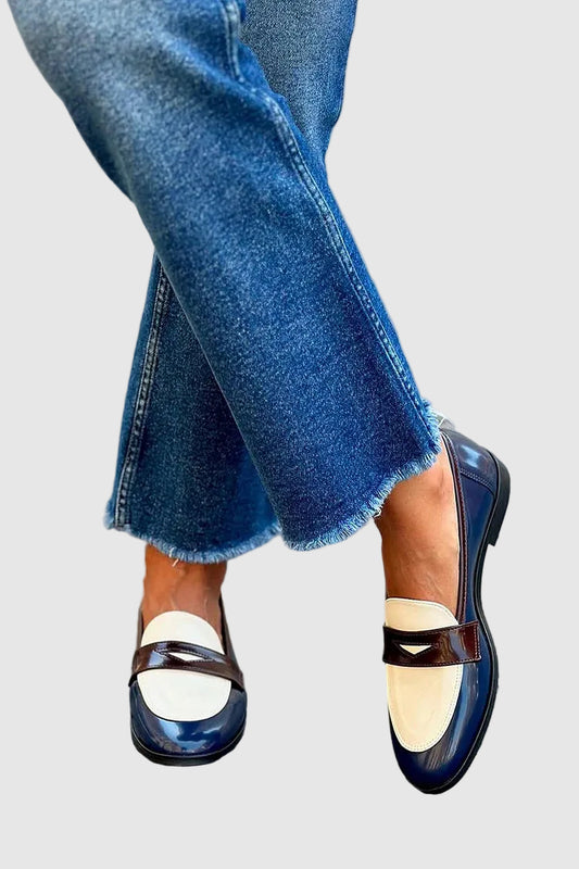 Two-Tone Loafers for Women