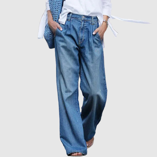 Wide Leg Jeans with High Waist for Women