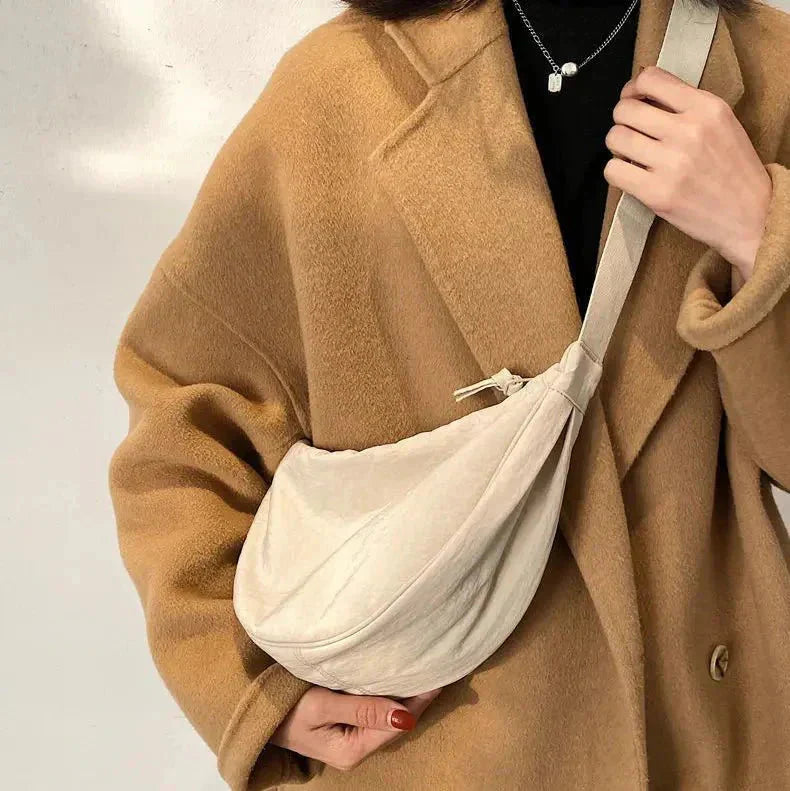 Crossbody Bag with Half-Moon Shape and Adjustable Strap for women