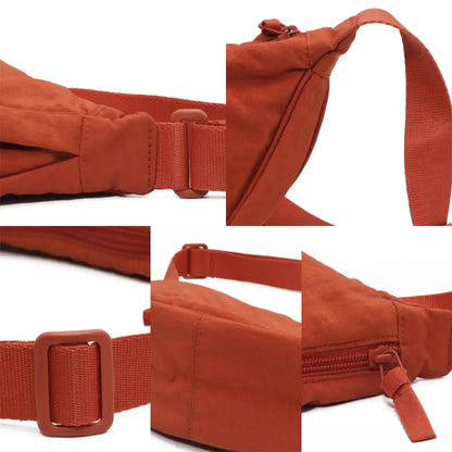 Crossbody Bag with Half-Moon Shape and Adjustable Strap for women