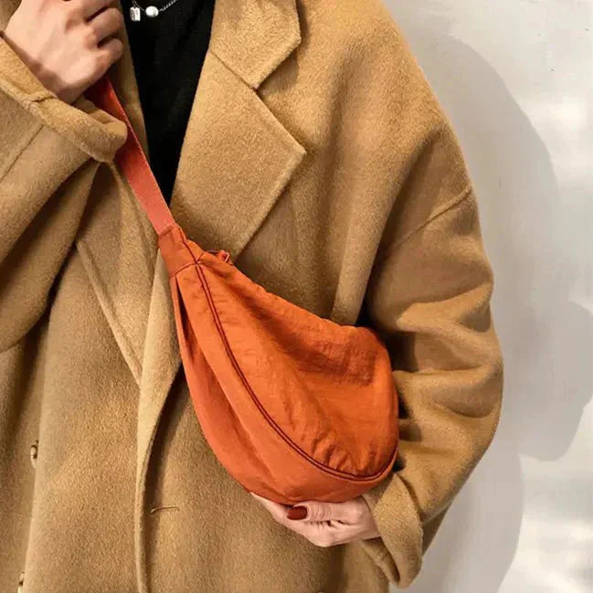 Crossbody Bag with Half-Moon Shape and Adjustable Strap for women