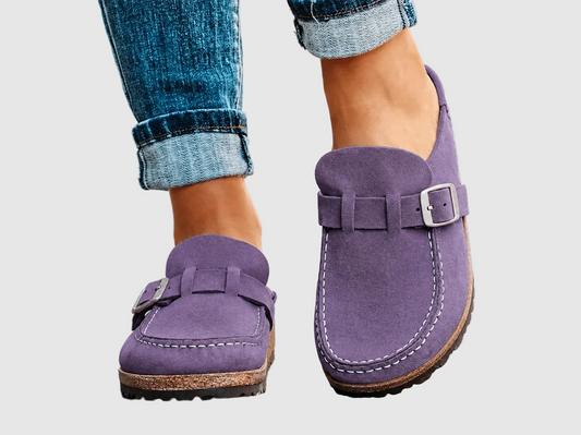 Cork Footbed Sandals with Buckle Strap for Women